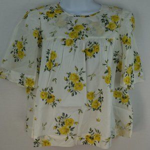 Happy Nature Floral Blouse Size S - By Kate Hudson